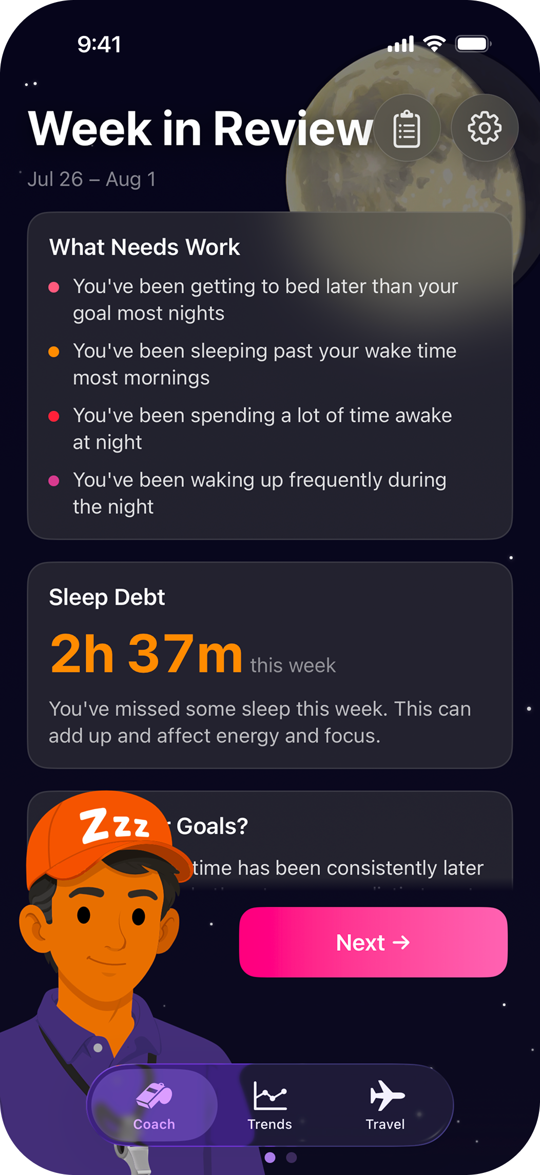 Weekly check-in
