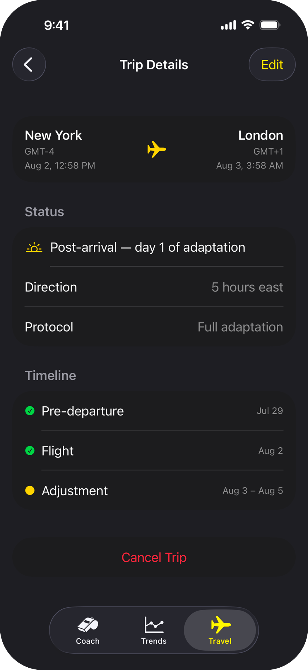 Beat jet lag before you land